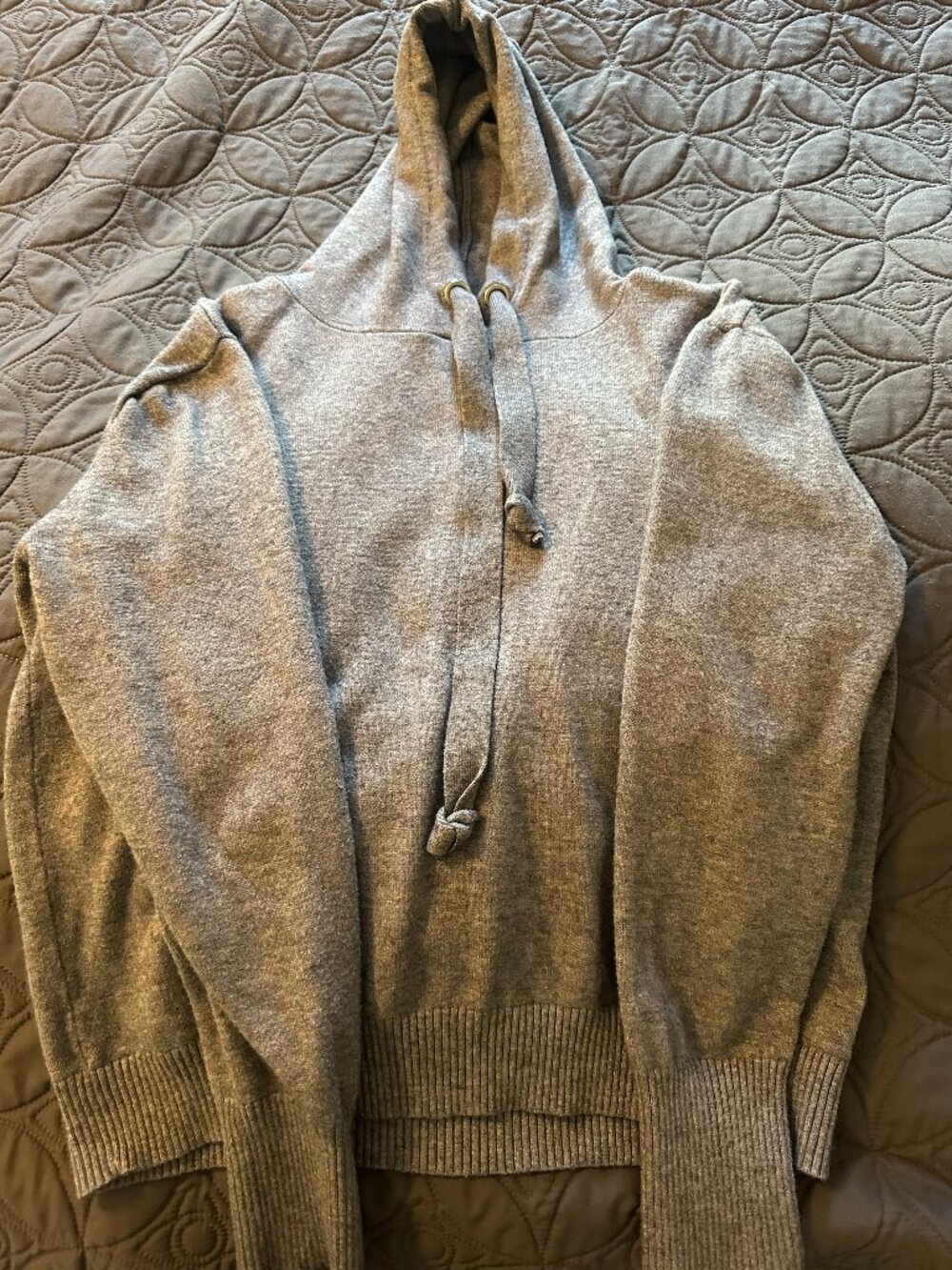 Primark Wool-blend Heather Grey Knit hoodie